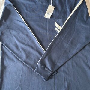 Tory Burch Men's Deep Blue Crewneck Sweater